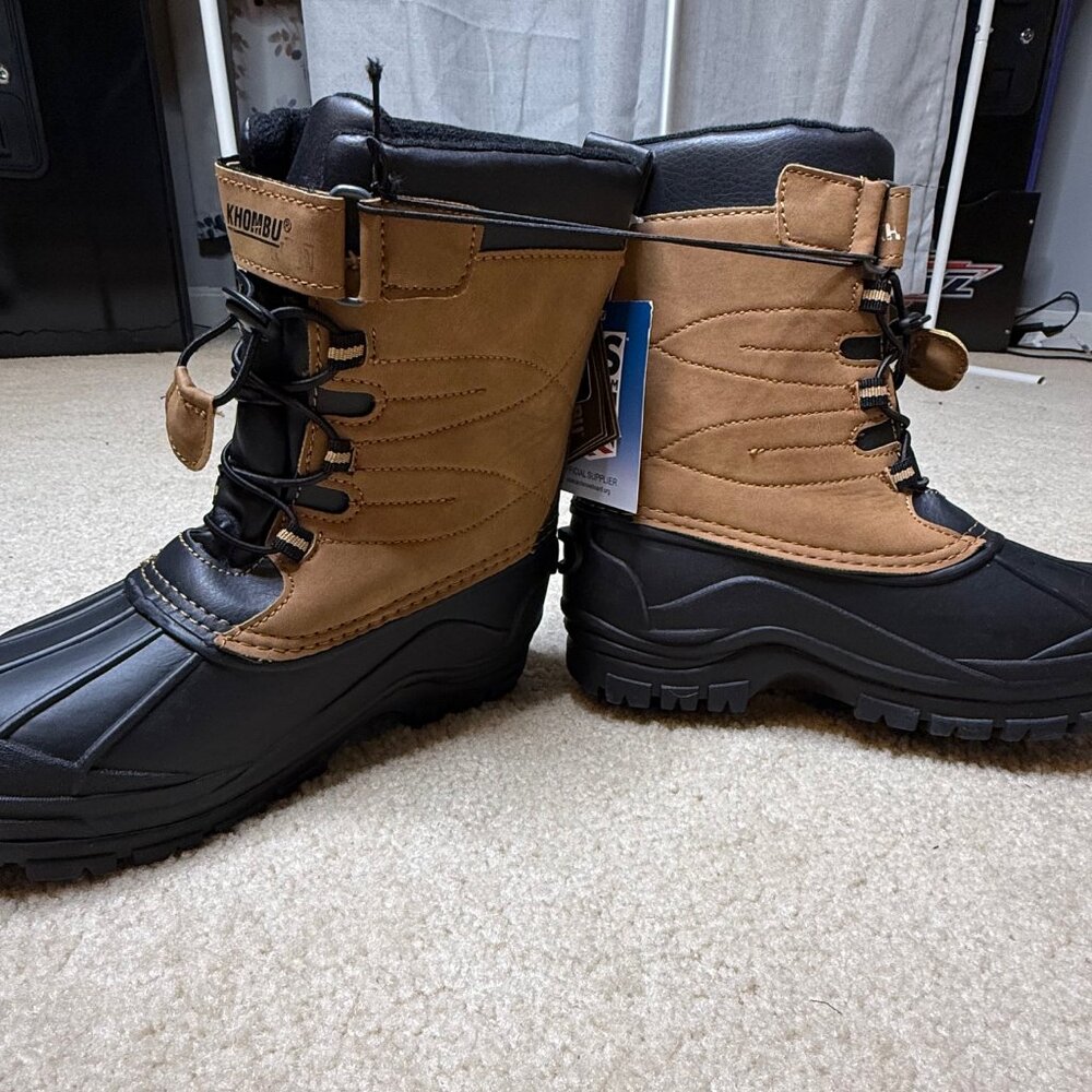 NWT - Khombu - Kids Waterproof Winter Snow Boots - Size 3 - Picture 3 of 7